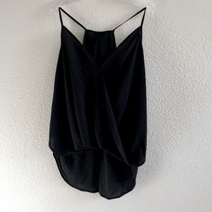 Black Curved Hem Cami